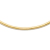 Thumbnail Image 1 of Domed Omega Necklace 14K Yellow Gold 18" 6.0mm