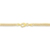 Thumbnail Image 2 of High-Polish Heart Anklet 14K Yellow Gold 10"