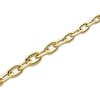 Thumbnail Image 1 of Italia D'Oro Hollow Graduated Link Necklace 14K Yellow Gold 18" 17mm