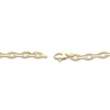 Thumbnail Image 2 of Italia D'Oro Hollow Graduated Link Necklace 14K Yellow Gold 18"