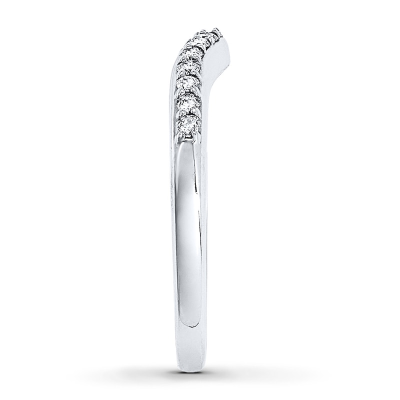 Main Image 3 of Diamond Contour Anniversary Band 1/4 ct tw Round 14K White Gold