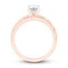 Thumbnail Image 3 of Diamond Milgrain Engagement Ring 1-1/5 ct tw Round 14K Rose Gold