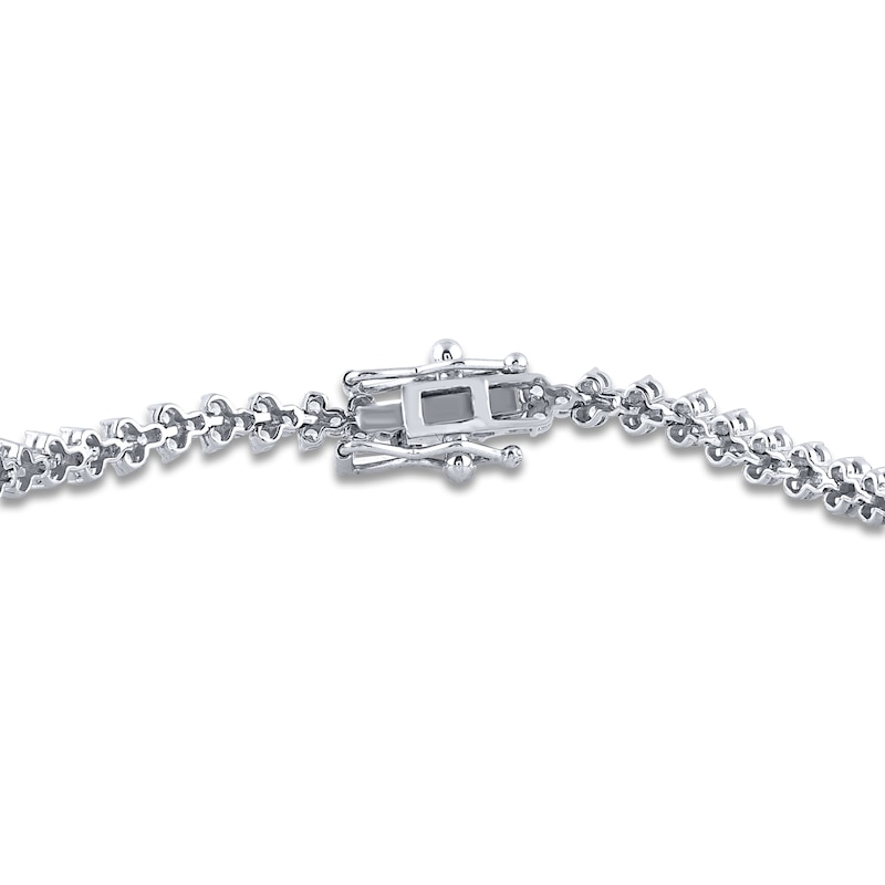 Main Image 3 of Diamond Tennis Bracelet 2 ct tw Round 14K White Gold 7"