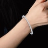 Thumbnail Image 4 of Diamond Tennis Bracelet 2 ct tw Round 14K White Gold 7"