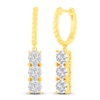 Thumbnail Image 2 of Diamond Huggie/Dangle Earrings 1 ct tw 14K Yellow Gold