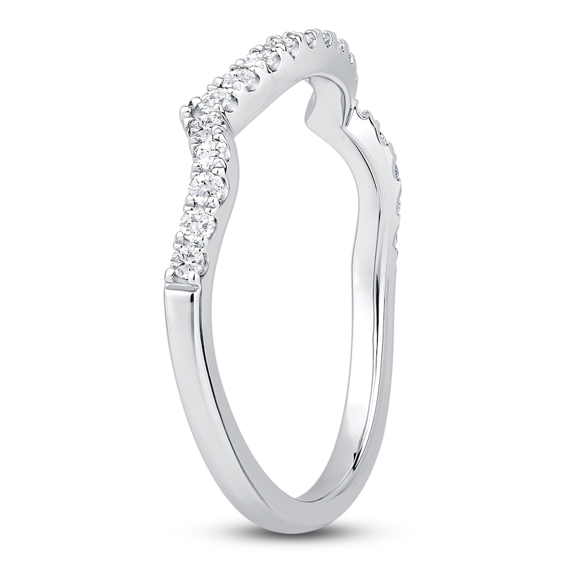 Main Image 2 of Diamond Wedding Band 1/4 ct tw 14K White Gold