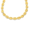 Thumbnail Image 1 of Italia D'Oro Solid Puffed Mariner Chain Necklace 14K Yellow Gold 18"
