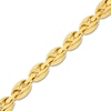 Thumbnail Image 2 of Italia D'Oro Solid Puffed Mariner Chain Necklace 14K Yellow Gold 18"