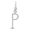 Thumbnail Image 1 of Charm'd by Lulu Frost Diamond Letter P Charm 1/15 ct tw Pavé Round 10K White Gold