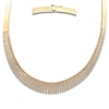 Thumbnail Image 1 of Italia D'Oro Diamond-Cut Graduated Necklace 14K Yellow Gold 16"