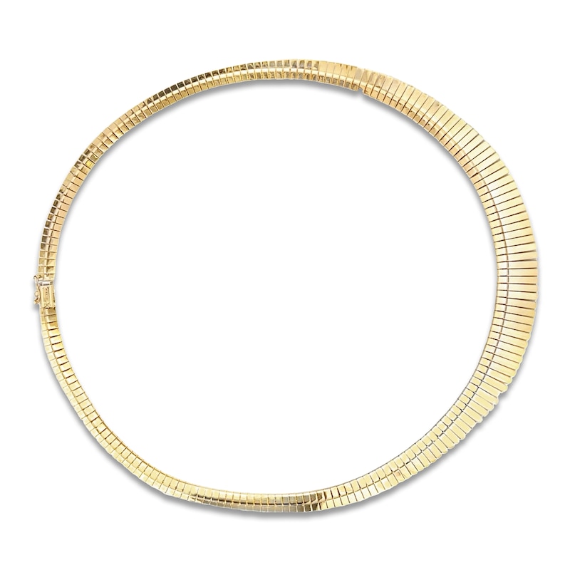 Main Image 4 of Italia D'Oro Diamond-Cut Graduated Necklace 14K Yellow Gold 16"
