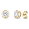 Thumbnail Image 2 of Certified Round-Cut Diamond Bezel-Set Solitaire Stud Earrings 3/4 ct tw 14K Yellow Gold (I1/I)