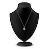 Thumbnail Image 3 of Kallati Natural Blue Sapphire & Diamond Double Frame Necklace 1/3 ct tw 14K White Gold
