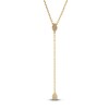 Thumbnail Image 1 of Crivelli Multi-Diamond Y-Drop Necklace 1/4 ct tw 18K Yellow Gold 18"