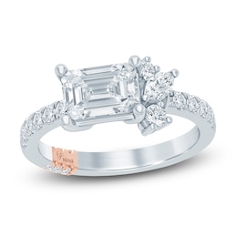 Pnina Tornai Emerald-Cut Lab-Grown Diamond Engagement Ring 1-7/8 ct tw 14K White Gold