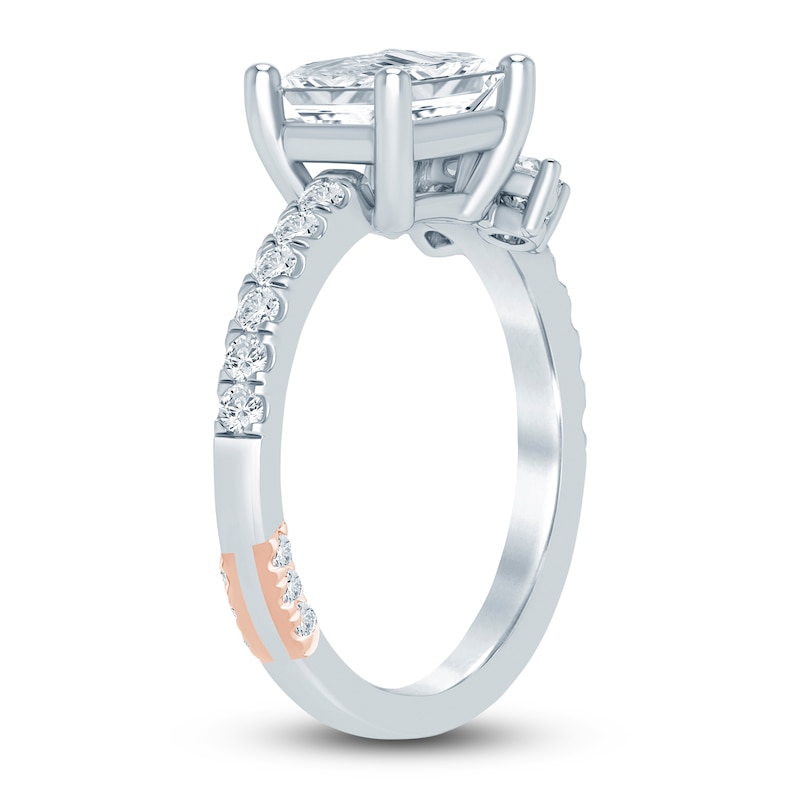 Main Image 2 of Pnina Tornai Emerald-Cut Lab-Grown Diamond Engagement Ring 1-7/8 ct tw 14K White Gold