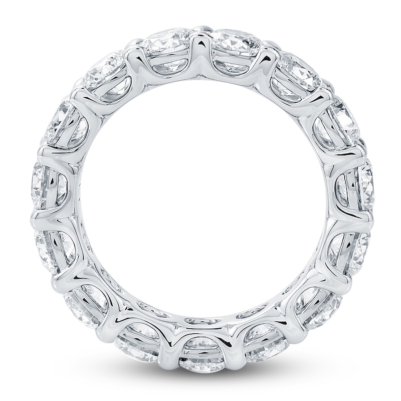 Main Image 2 of Certified Round-Cut Diamond Eternity Band 4-1/5 - 5-1/8 ct tw 14K White Gold