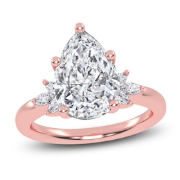 Pear-Shaped Created By Jared Studio Lab-Grown Diamond Engagement Ring 3-1/6 ct tw 14K Rose Gold