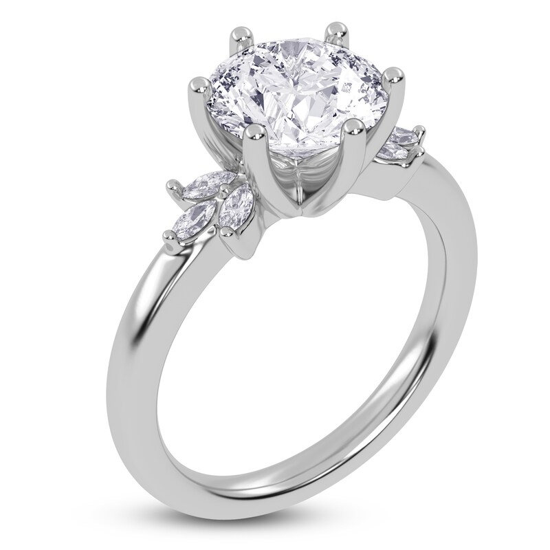 Main Image 2 of Round-Cut Created By Jared Studio Lab-Grown Diamond Engagement Ring 2-1/6 ct tw 14K White Gold
