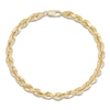 Thumbnail Image 3 of Solid Glitter Rope Chain Bracelet 5.5mm 10K Yellow Gold 8.25"