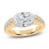 Thumbnail Image 1 of Oval-Cut Created By Jared Studio Lab-Grown Diamond Engagement Ring 3-1/2 ct tw 14K Yellow Gold