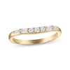 Thumbnail Image 1 of Vera Wang VOW Round & Baguette-Cut Diamond Wedding Band 1/5 ct tw 14K Yellow Gold