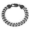 Thumbnail Image 1 of Men's Curb Chain Bracelet 10.5mm Black Ion-Plated Stainless Steel 8.5"
