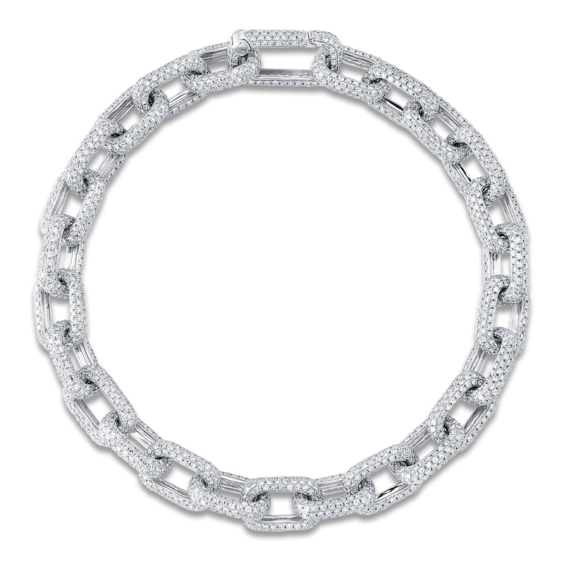Main Image 1 of Shy Creation Diamond Chain Link Bracelet 7-1/10 ct tw 14K White Gold 7&quot; SC55022811