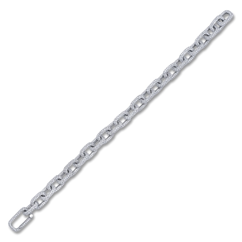 Main Image 2 of Shy Creation Diamond Chain Link Bracelet 7-1/10 ct tw 14K White Gold 7&quot; SC55022811