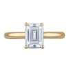 Thumbnail Image 3 of Emerald-Cut Lab-Grown Diamond Solitaire Plus Engagement Ring 1-5/8 ct tw 18K Yellow Gold (VS2/F)
