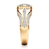 Thumbnail Image 3 of J'Lure Lab-Grown Diamond Oval Portrait-Cut Engagement Ring 3-1/2 ct tw 18K Yellow Gold