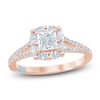 Thumbnail Image 1 of Pnina Tornai Princess-Cut Diamond Halo Engagement Ring 7/8 ct tw 14K Rose Gold