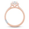 Thumbnail Image 4 of Pnina Tornai Princess-Cut Diamond Halo Engagement Ring 7/8 ct tw 14K Rose Gold