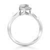 Thumbnail Image 2 of J'Lure Leaf Step-Cut Lab-Created Diamond Half-Halo Engagement Ring 1 ct tw 18K White Gold