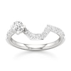 Thumbnail Image 1 of J'Lure Octagon Brilliant-Cut Lab-Grown Diamond Contour Wedding Band 1/2 ct tw 18K White Gold