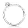 Thumbnail Image 2 of J'Lure Octagon Brilliant-Cut Lab-Grown Diamond Contour Wedding Band 1/2 ct tw 18K White Gold