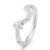 Thumbnail Image 4 of J'Lure Octagon Brilliant-Cut Lab-Grown Diamond Contour Wedding Band 1/2 ct tw 18K White Gold
