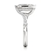 Thumbnail Image 3 of J'Lure Lozenge Step-Cut Lab-Grown Diamond Bypass Engagement Ring 2-1/2 ct tw 18K White Gold
