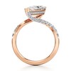 Thumbnail Image 2 of J'Lure Moval Old-Cut Lab-Grown Diamond Bypass Engagement Ring 2-1/2 ct tw 18K Rose Gold