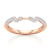 Thumbnail Image 1 of J'Lure Lab-Grown Diamond Angled Contour Wedding Band 1/6 ct tw 18K Rose Gold