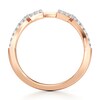 Thumbnail Image 2 of J'Lure Lab-Grown Diamond Angled Contour Wedding Band 1/6 ct tw 18K Rose Gold