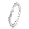 Thumbnail Image 4 of J'Lure Lab-Grown Diamond Angled Contour Wedding Band 1/6 ct tw 18K White Gold