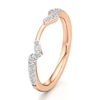 Thumbnail Image 4 of J'Lure Lab-Grown Diamond Angled Contour Wedding Band 1/5 ct tw 18K Rose Gold