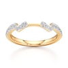 Thumbnail Image 1 of J'Lure Lab-Grown Diamond Angled Contour Wedding Band 1/4 ct tw 18K Yellow Gold