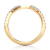Thumbnail Image 2 of J'Lure Lab-Grown Diamond Angled Contour Wedding Band 1/4 ct tw 18K Yellow Gold