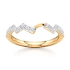 Thumbnail Image 1 of J'Lure Lab-Grown Diamond Angled Contour Wedding Band 1/4 ct tw 18K Yellow Gold