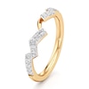 Thumbnail Image 4 of J'Lure Lab-Grown Diamond Angled Contour Wedding Band 1/4 ct tw 18K Yellow Gold