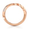 Thumbnail Image 2 of J'Lure Lab-Grown Diamond Contour Wedding Band 1/6 ct tw 18K Rose Gold