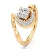 Thumbnail Image 4 of J'Lure Square-Emerald Step-Cut Lab-Grown Diamond Engagement Ring 1 ct tw 18K Yellow Gold