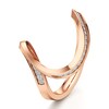 Thumbnail Image 4 of J'Lure Lab-Grown Diamond Contour Wedding Band 1/5 ct tw 18K Rose Gold